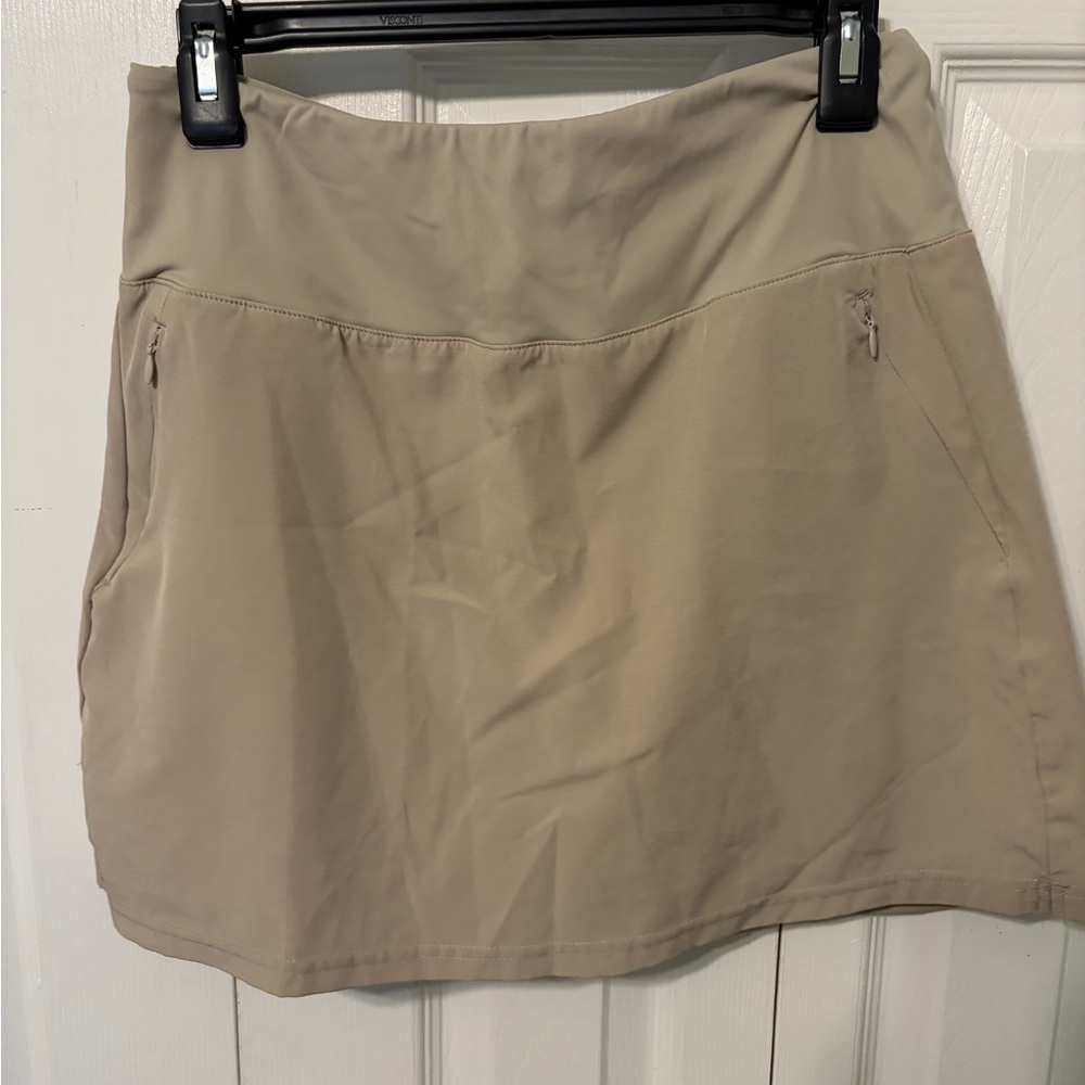 Beige Skort with Pockets